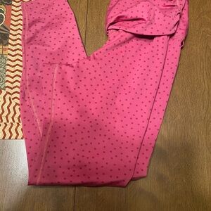 Nike Dry Fit Dark Pink Polka Dot Leggings